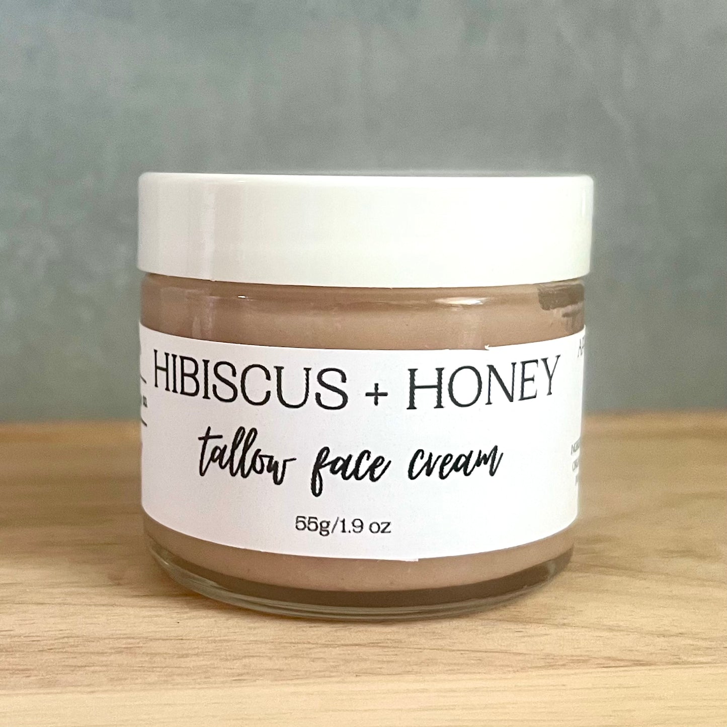 Hibiscus + Honey Tallow Face Cream